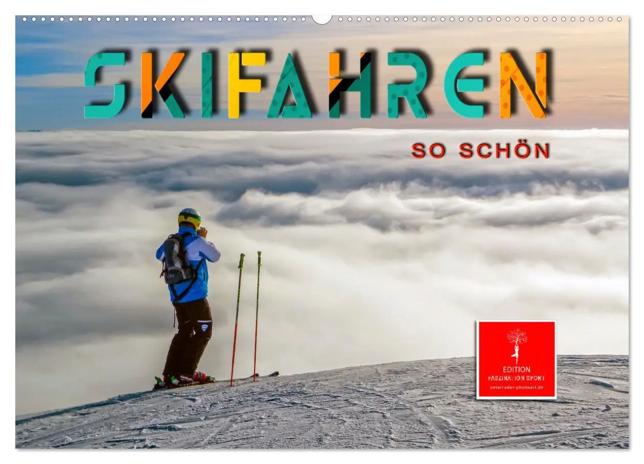 Cover: 9783457859391 | Skifahren - so schön (Wandkalender 2026 DIN A2 quer), CALVENDO...