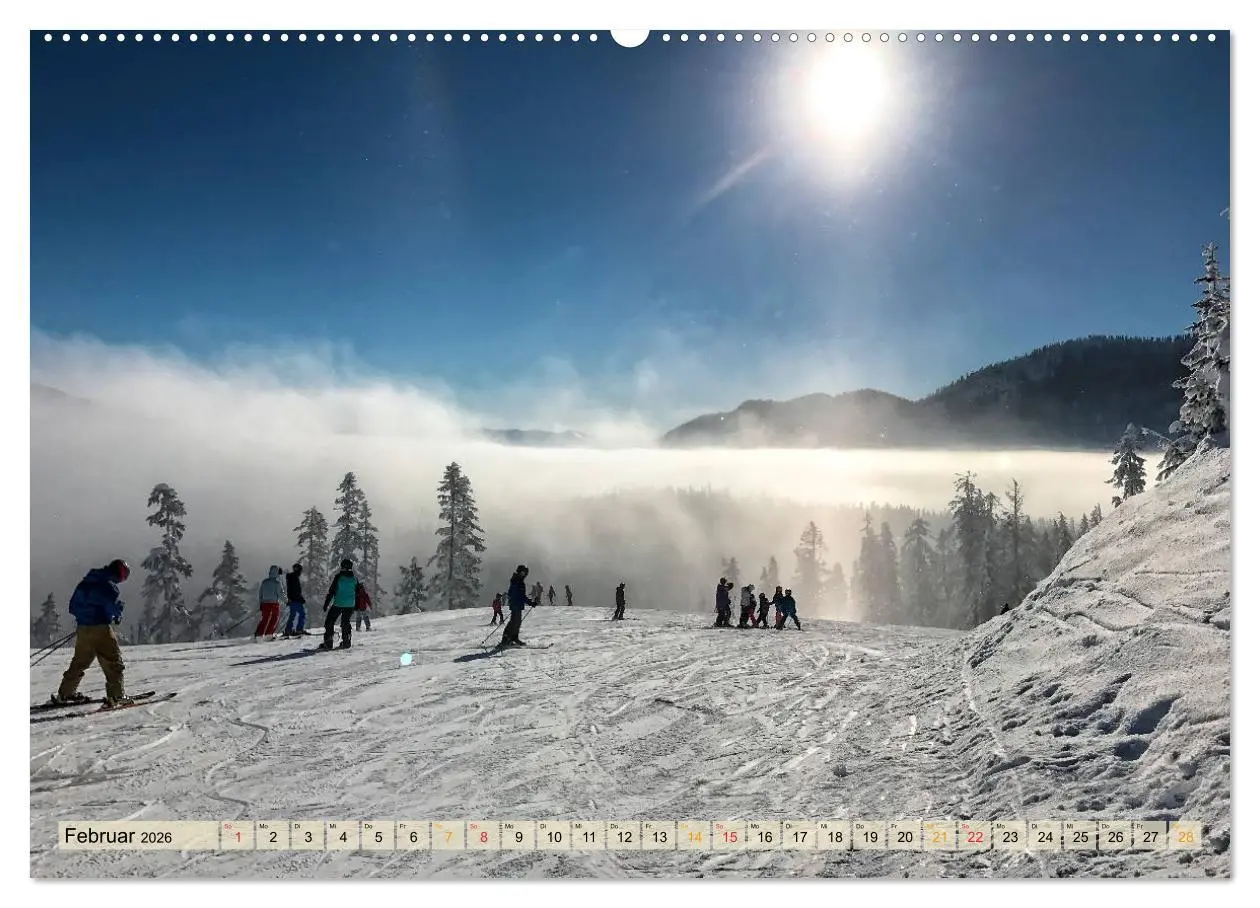 Bild: 9783457859391 | Skifahren - so schön (Wandkalender 2026 DIN A2 quer), CALVENDO...