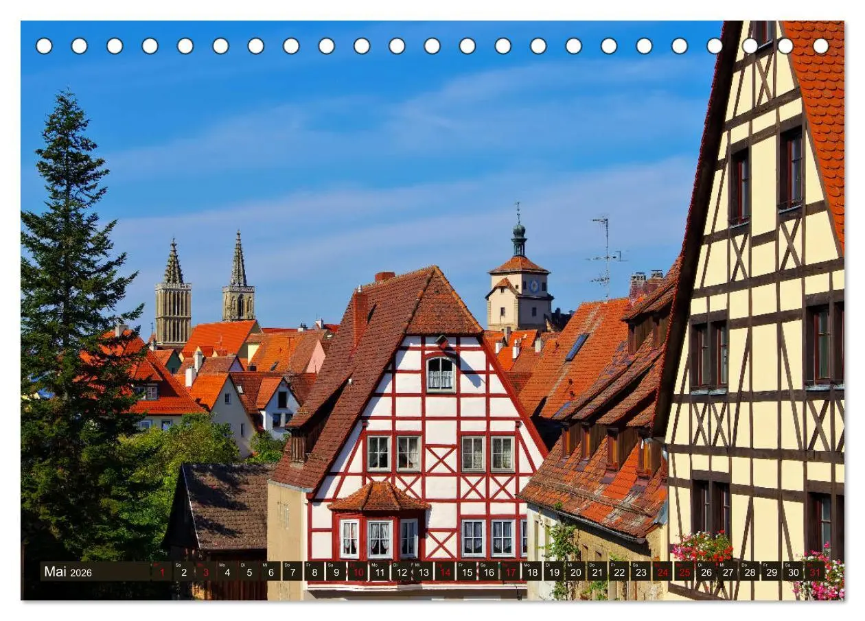 Bild: 9783457929391 | Rothenburg o. d. Tauber - Perle des Taubertales (Tischkalender 2026...