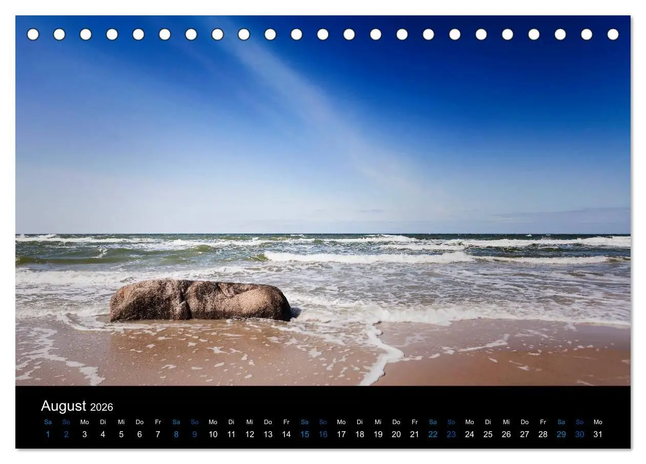 Bild: 9783516189391 | Ostsee (Tischkalender 2026 DIN A5 quer), CALVENDO Monatskalender