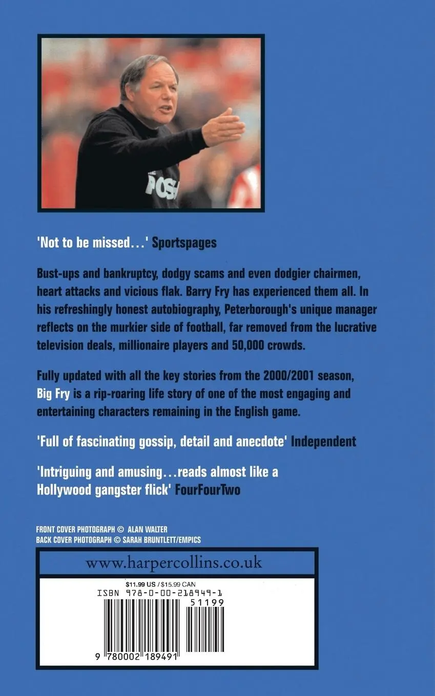 Rückseite: 9780002189491 | Big Fry | Barry Fry: The Autobiography | Barry Fry | Taschenbuch