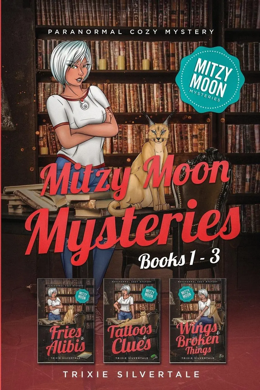 Cover: 9781952739491 | Mitzy Moon Mysteries Books 1-3 | Paranormal Cozy Mystery | Silvertale