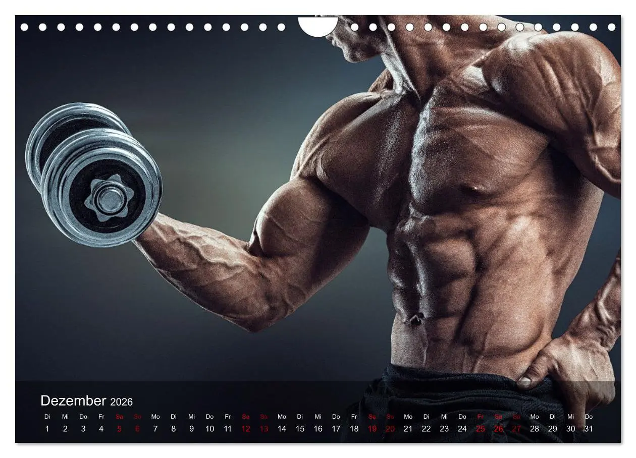 Bild: 9783457609491 | Kraftsport (Wandkalender 2026 DIN A4 quer), CALVENDO Monatskalender