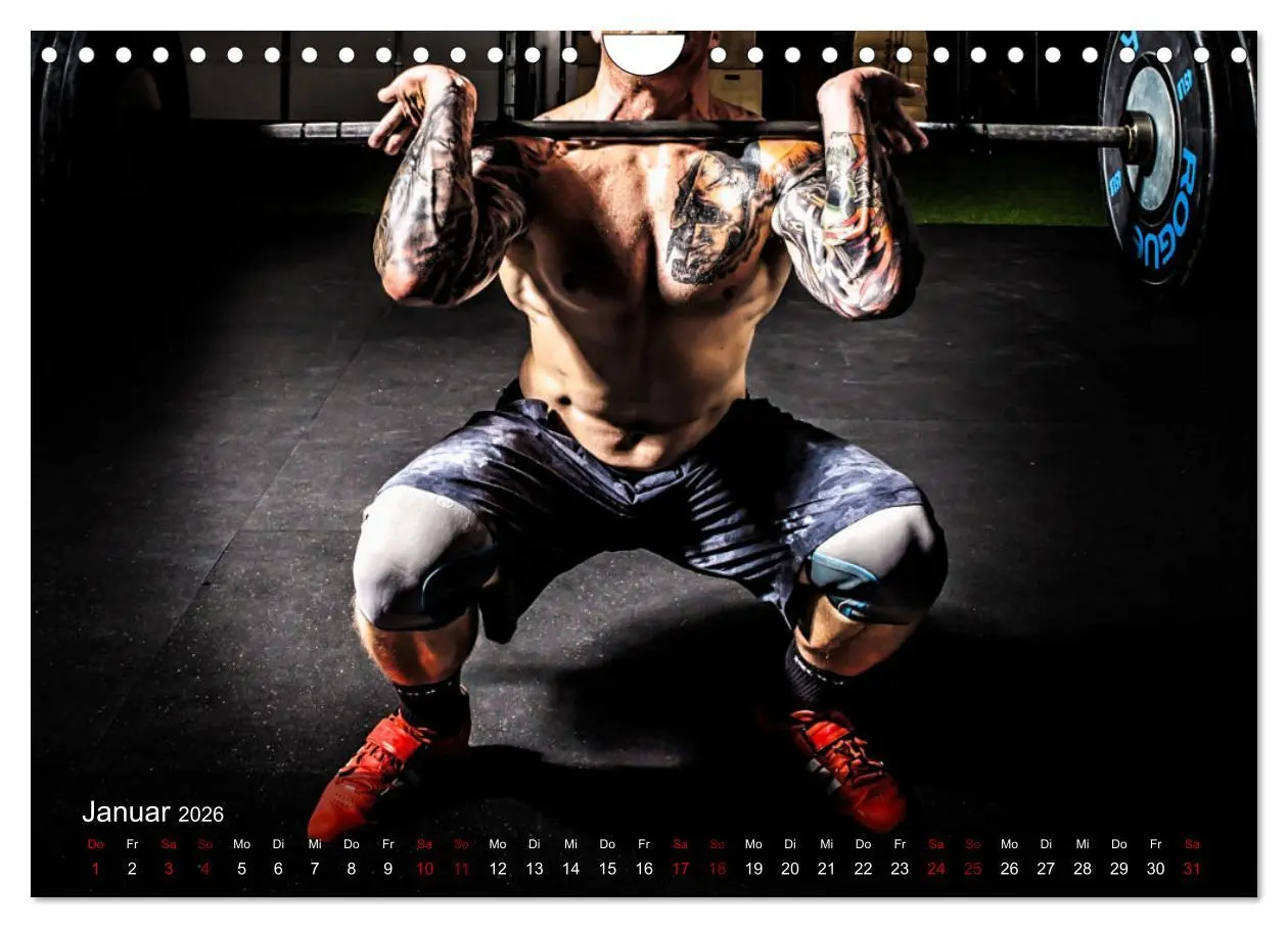 Bild: 9783457609491 | Kraftsport (Wandkalender 2026 DIN A4 quer), CALVENDO Monatskalender