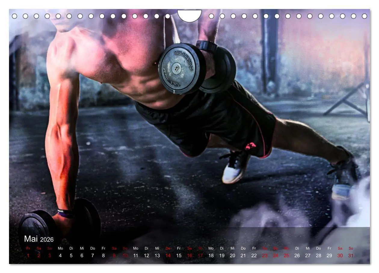 Bild: 9783457609491 | Kraftsport (Wandkalender 2026 DIN A4 quer), CALVENDO Monatskalender