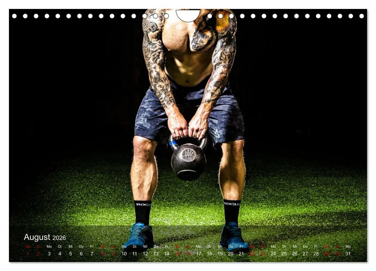 Bild: 9783457609491 | Kraftsport (Wandkalender 2026 DIN A4 quer), CALVENDO Monatskalender