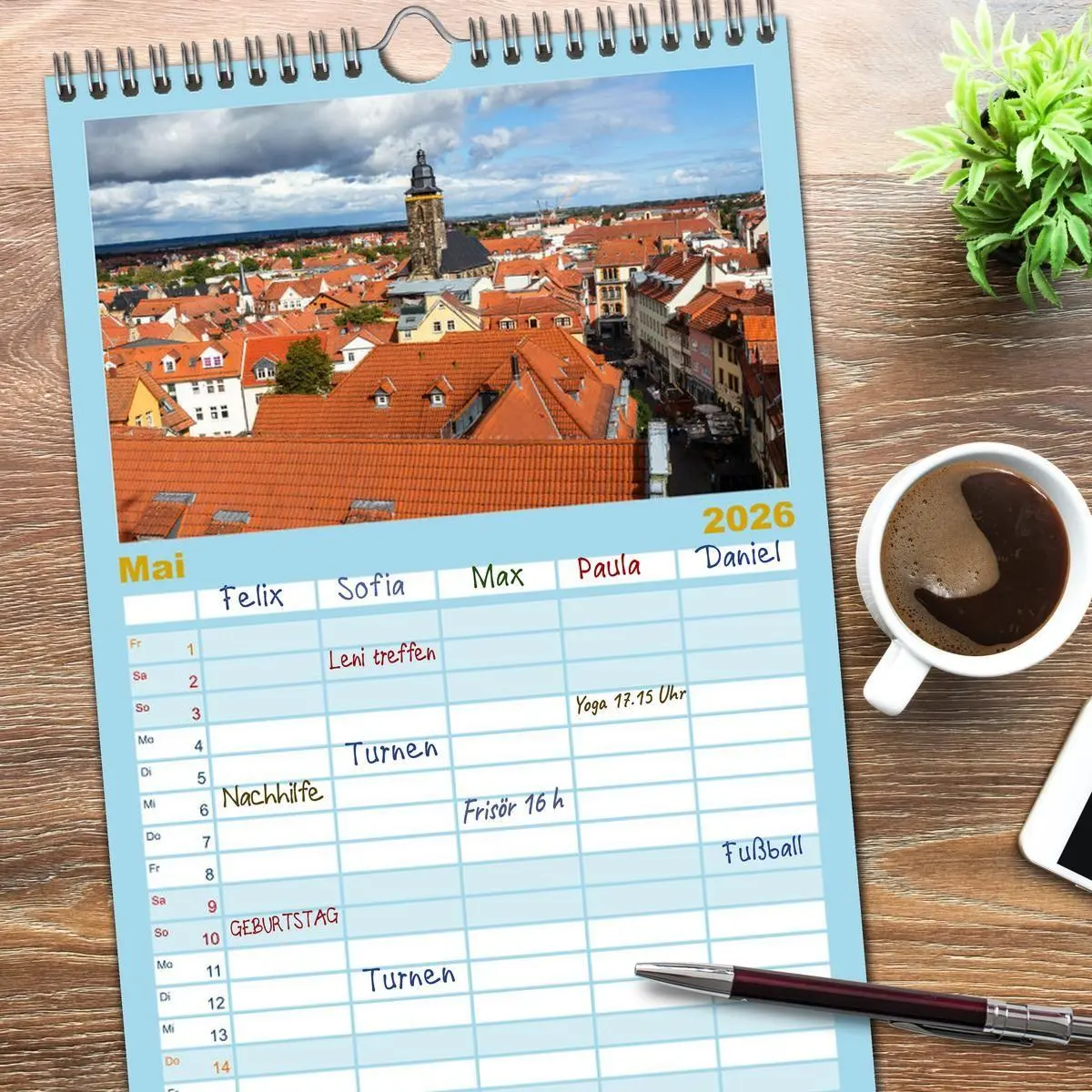 Bild: 9783516489491 | Familienplaner 2026 - Residenzstadt Gotha - Reise durch das schöne...