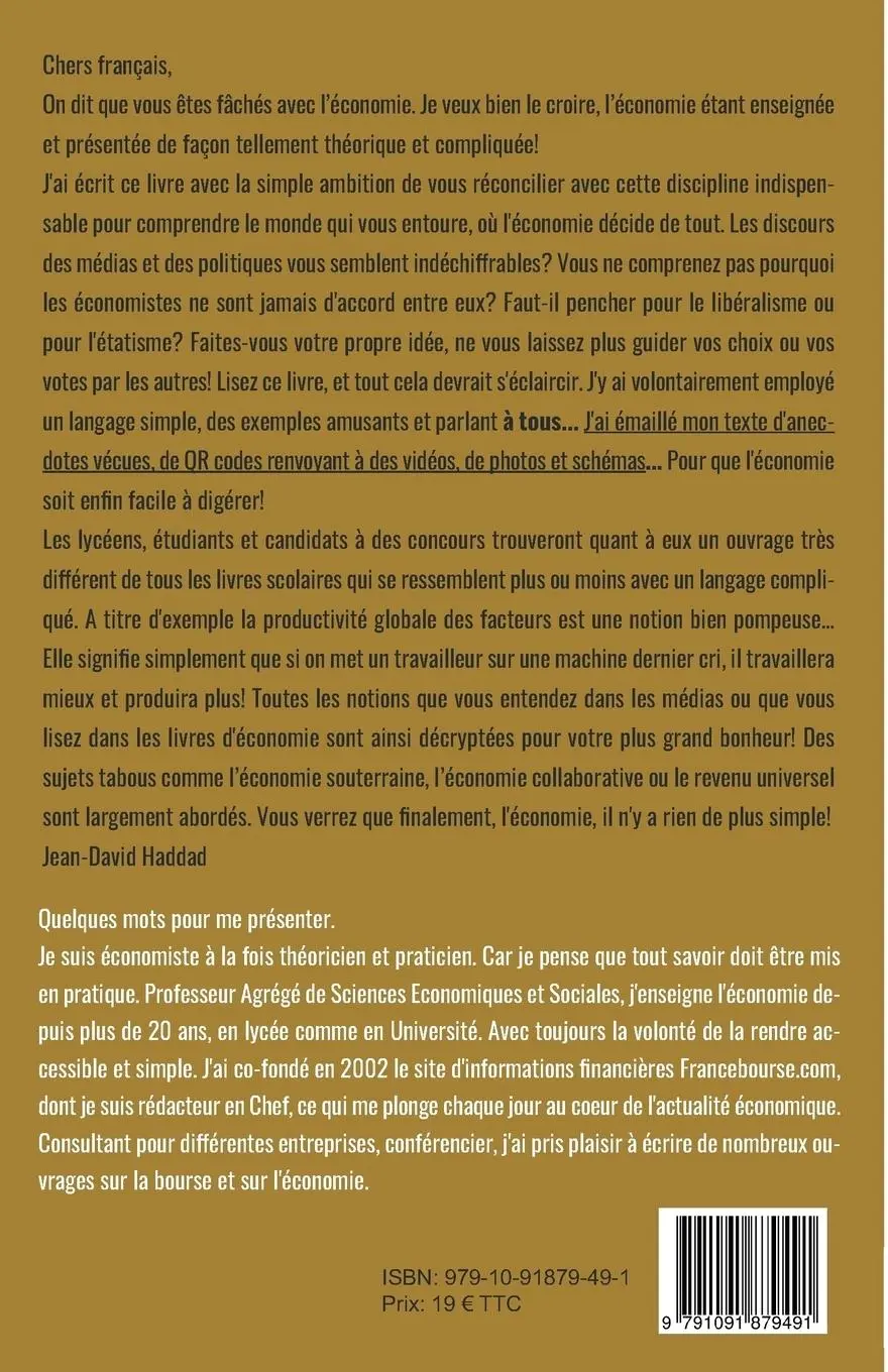Rückseite: 9791091879491 | L'Economie? Rien de plus simple! | Jean-David Haddad | Taschenbuch