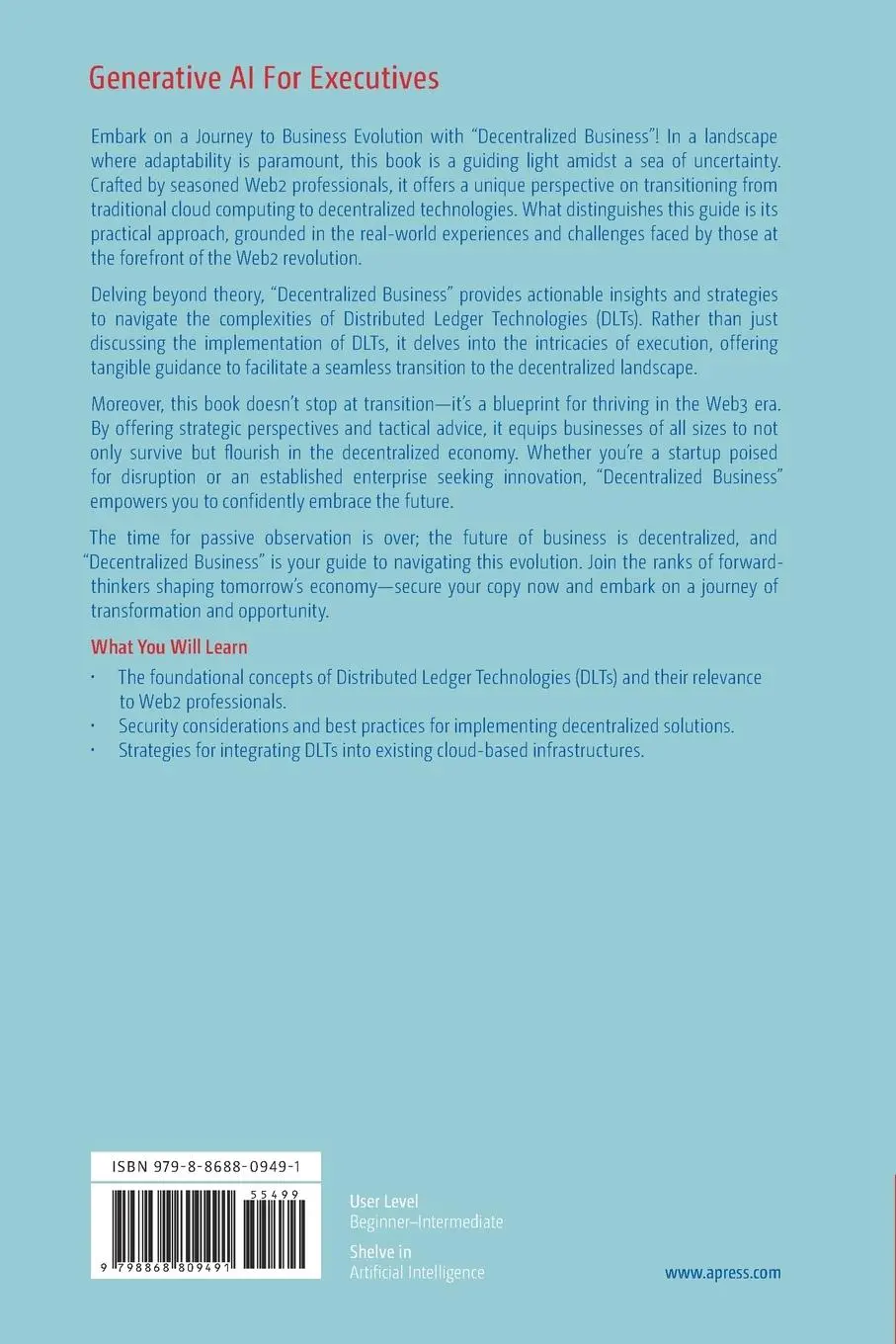 Rückseite: 9798868809491 | Generative AI For Executives | Ahmed Bouzid (u. a.) | Taschenbuch | xv