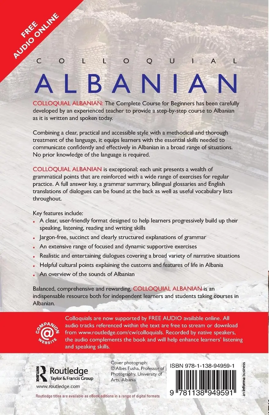 Rückseite: 9781138949591 | Colloquial Albanian | The Complete Course for Beginners | Taschenbuch