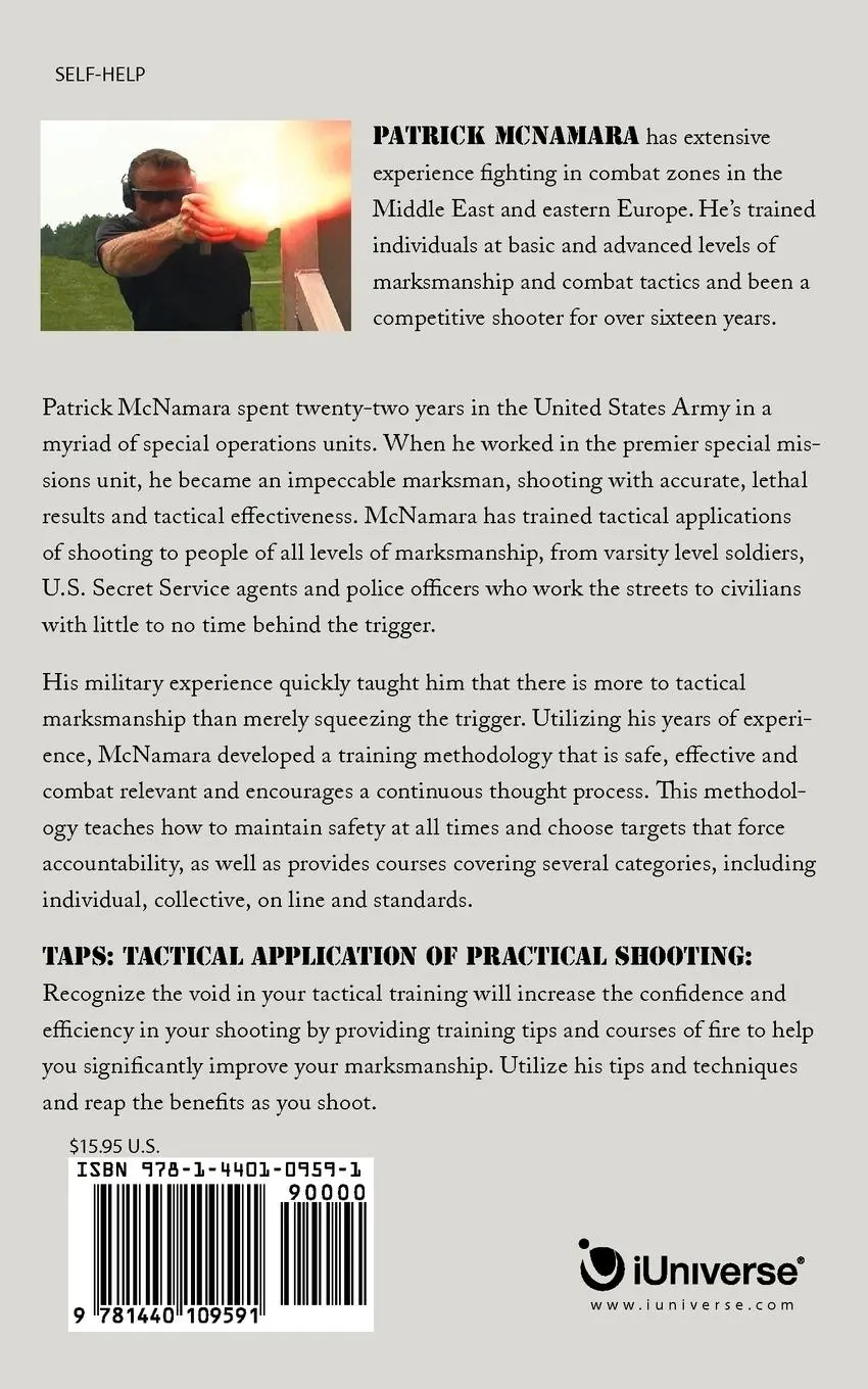 Rückseite: 9781440109591 | T.A.P.S. Tactical Application of Practical Shooting | Patrick Mcnamara