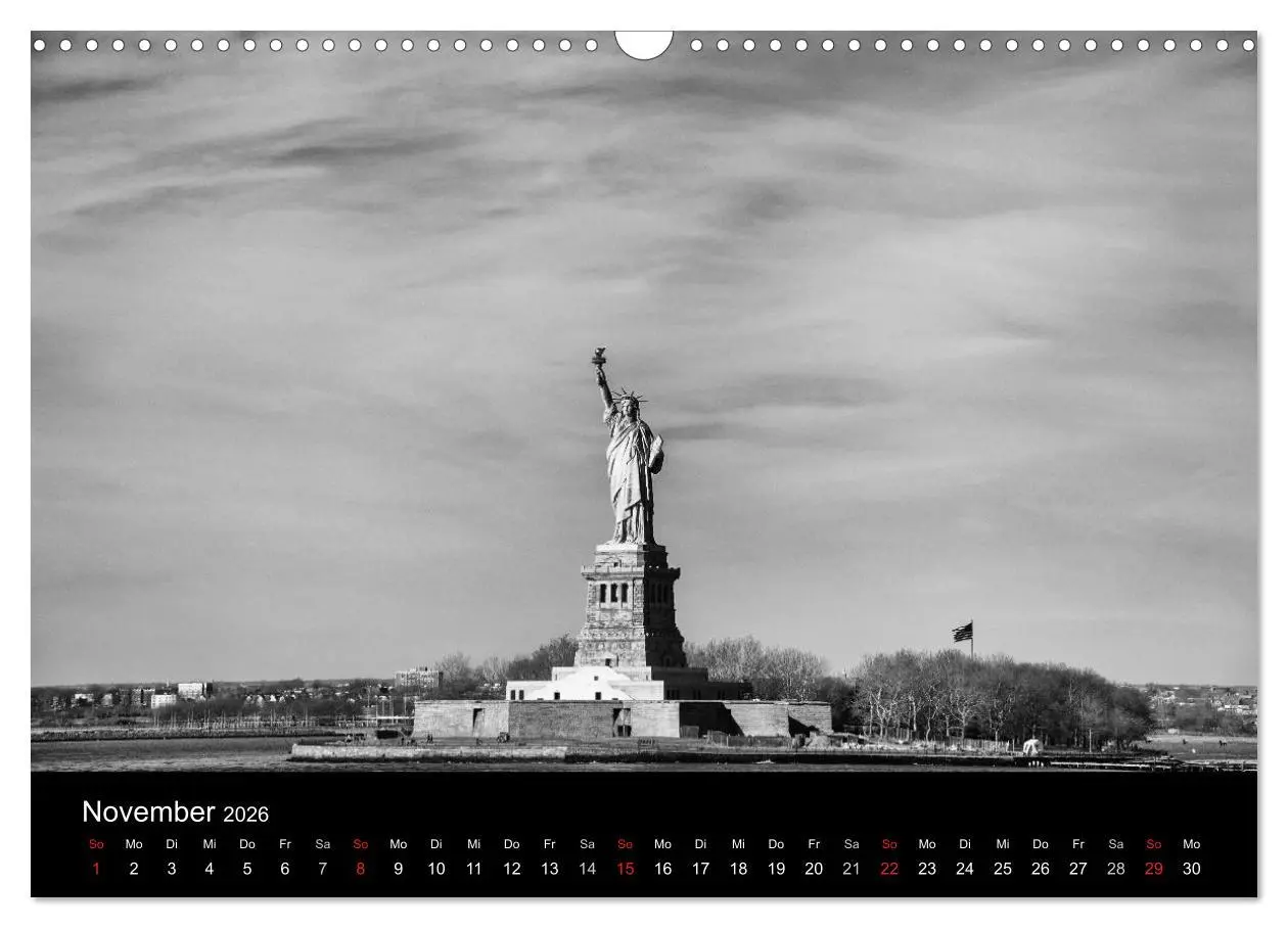Bild: 9783516239591 | New York 2026 (Wandkalender 2026 DIN A3 quer), CALVENDO Monatskalender
