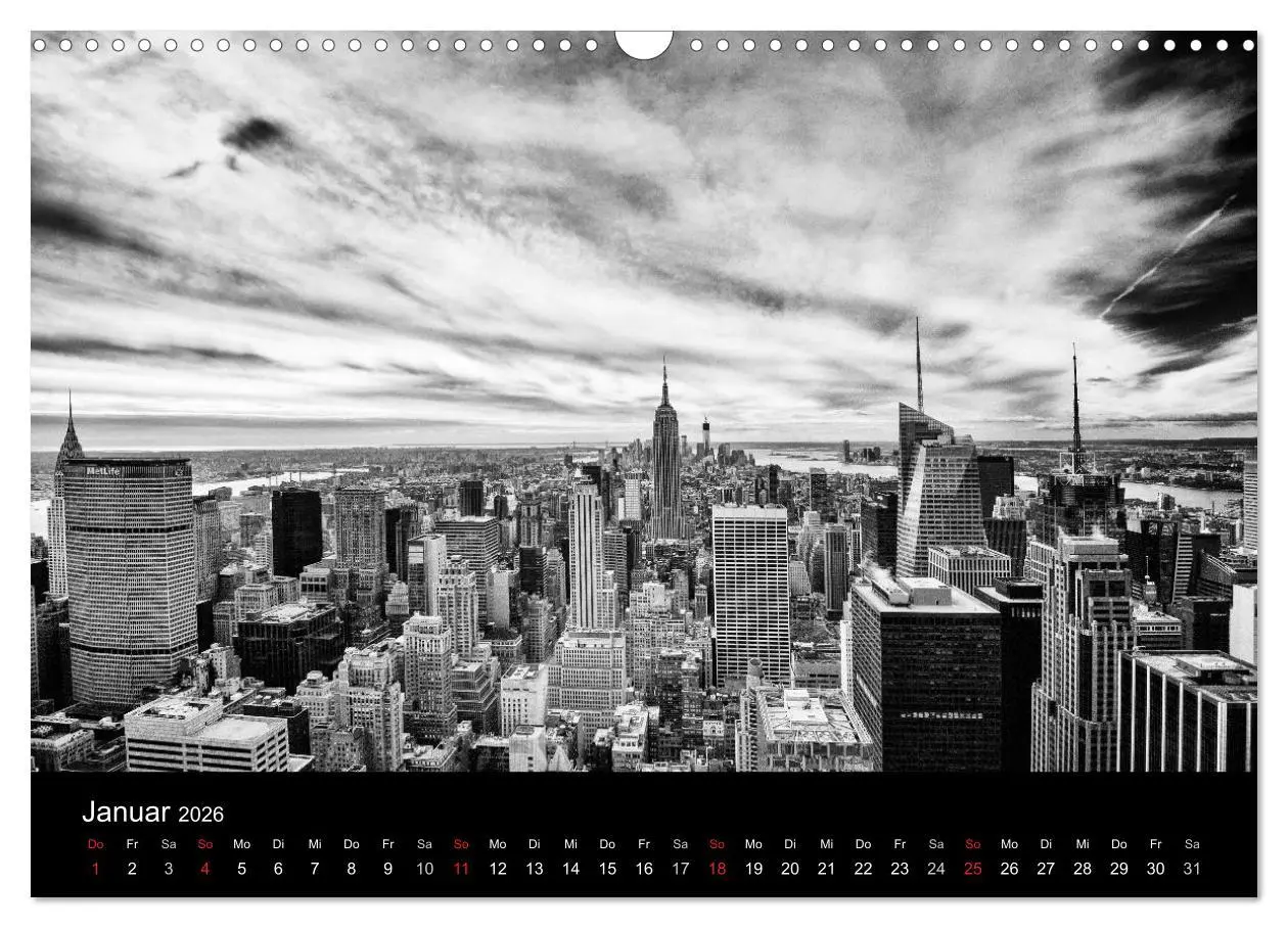 Bild: 9783516239591 | New York 2026 (Wandkalender 2026 DIN A3 quer), CALVENDO Monatskalender