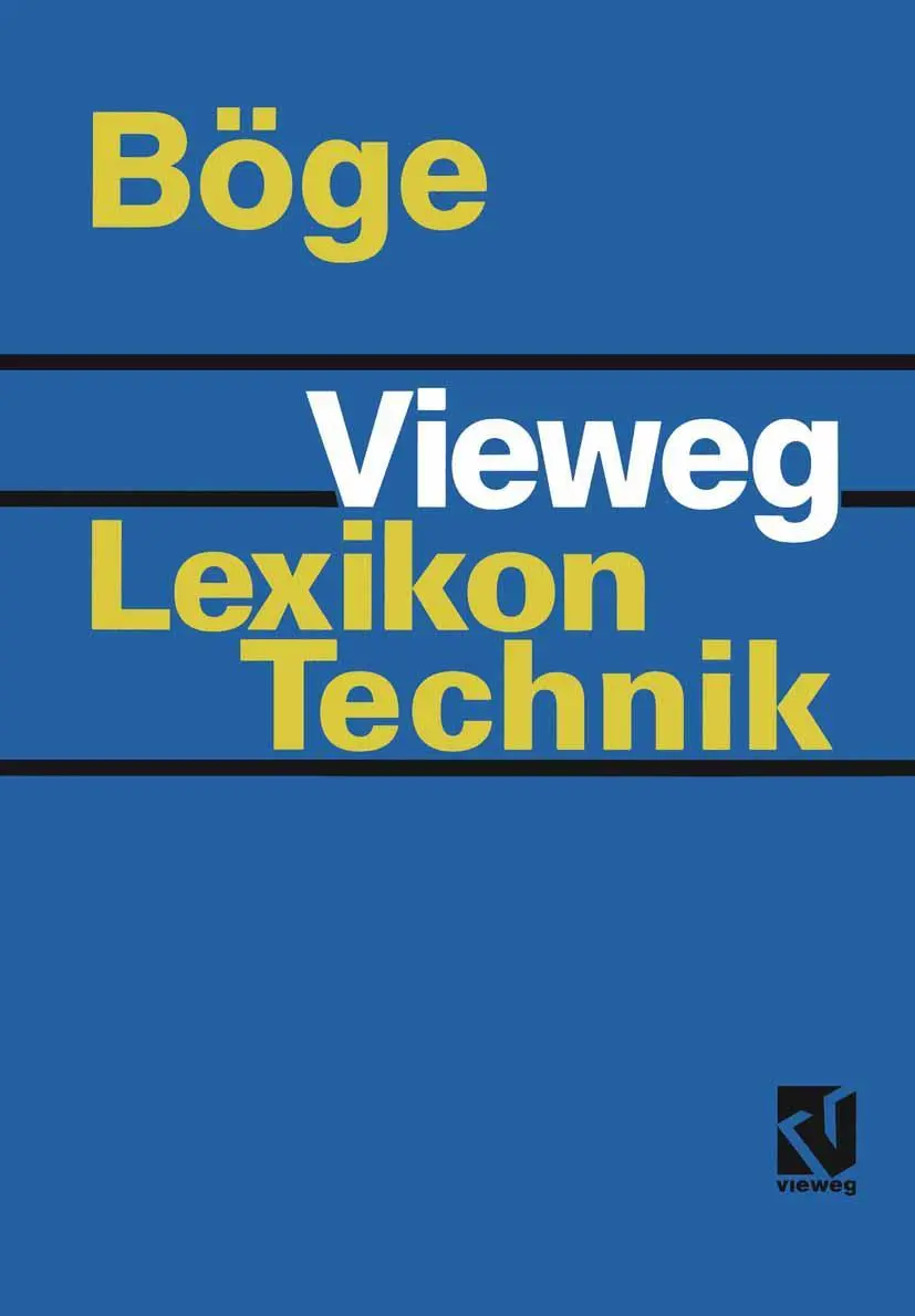 Cover: 9783528049591 | Vieweg Lexikon Technik | Alfred Böge | Taschenbuch | Deutsch | 1997