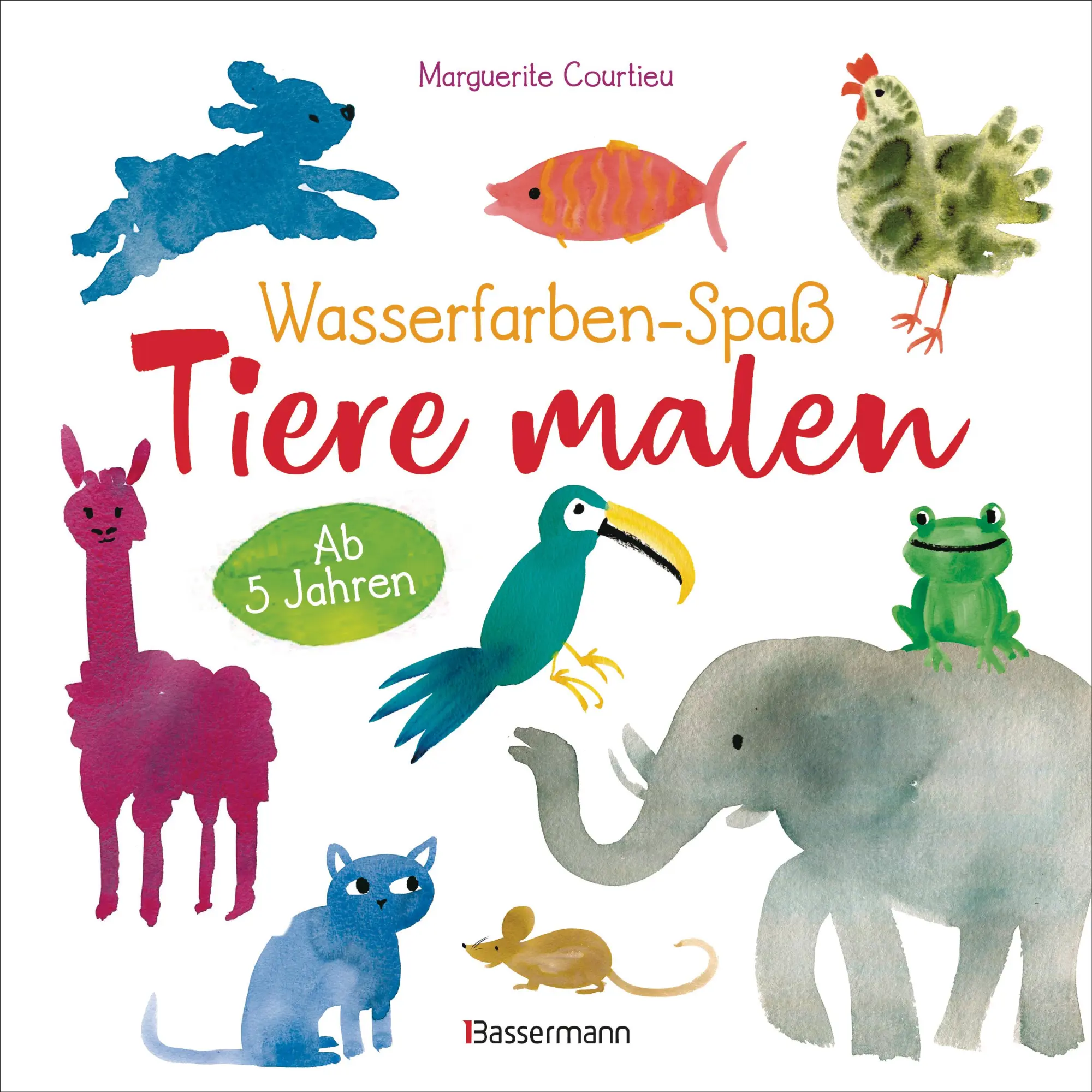Cover: 9783809449591 | Wasserfarben-Spaß: Tiere malen. Mit wenigen Pinselstrichen. Für...