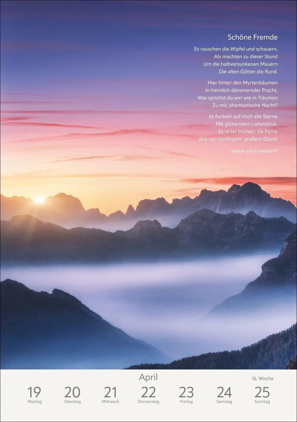 Bild: 9783840039591 | Literaturkalender Natur Wochen-Kulturkalender 2027 | Ruth Dangelmeier