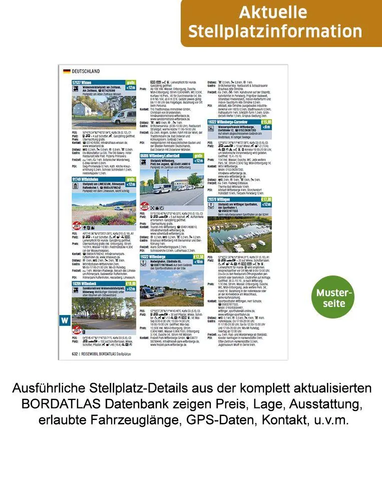Bild: 9783948979591 | Bordatlas Stellplatzführer 2026 | Reisemobil International | Buch