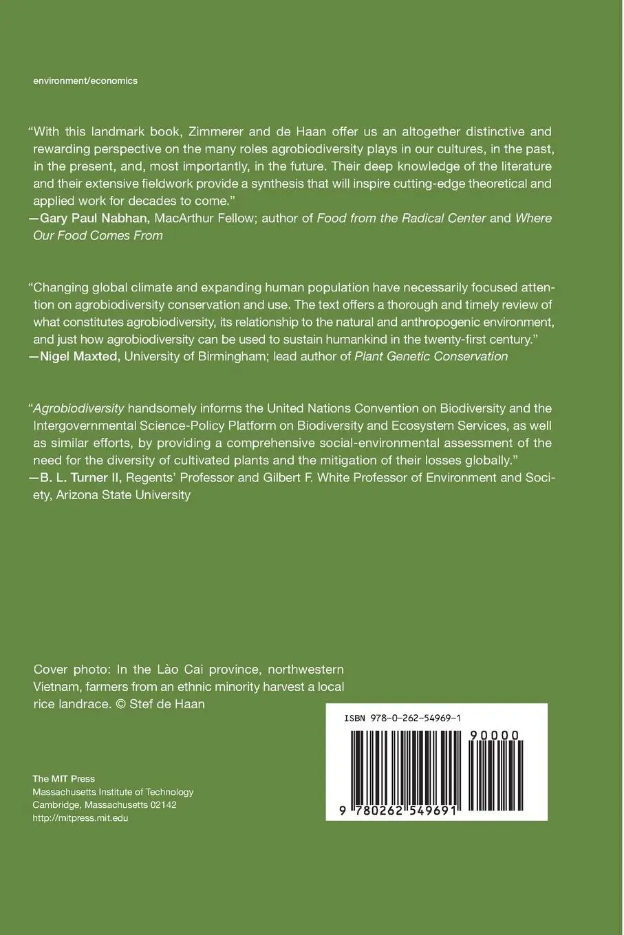 Rückseite: 9780262549691 | Agrobiodiversity | Integrating Knowledge for a Sustainable Future