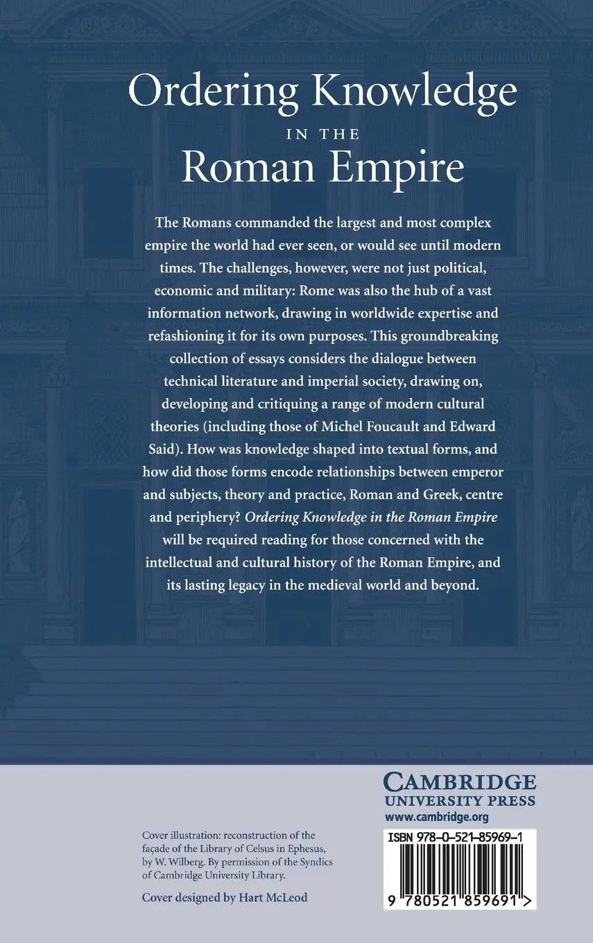 Rückseite: 9780521859691 | Ordering Knowledge in the Roman Empire | Jason König (u. a.) | Buch