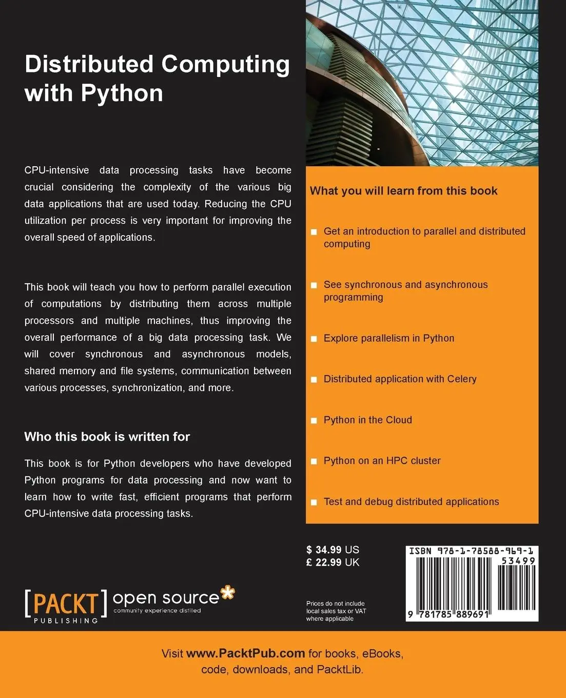 Rückseite: 9781785889691 | Distributed Computing with Python | Francesco Pierfederici | Buch