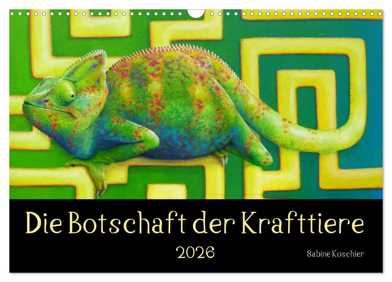 Cover: 9783457759691 | Die Botschaft der Krafttiere (Wandkalender 2026 DIN A3 quer),...