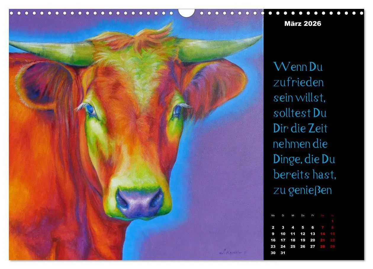 Bild: 9783457759691 | Die Botschaft der Krafttiere (Wandkalender 2026 DIN A3 quer),...
