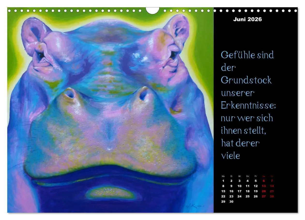 Bild: 9783457759691 | Die Botschaft der Krafttiere (Wandkalender 2026 DIN A3 quer),...