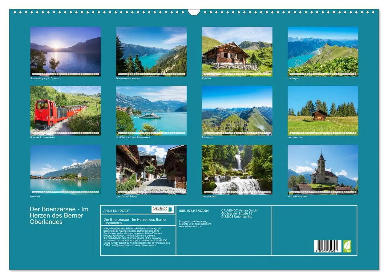 Bild: 9783457829691 | Der Brienzersee - Im Herzen des Berner Oberlandes (Wandkalender...