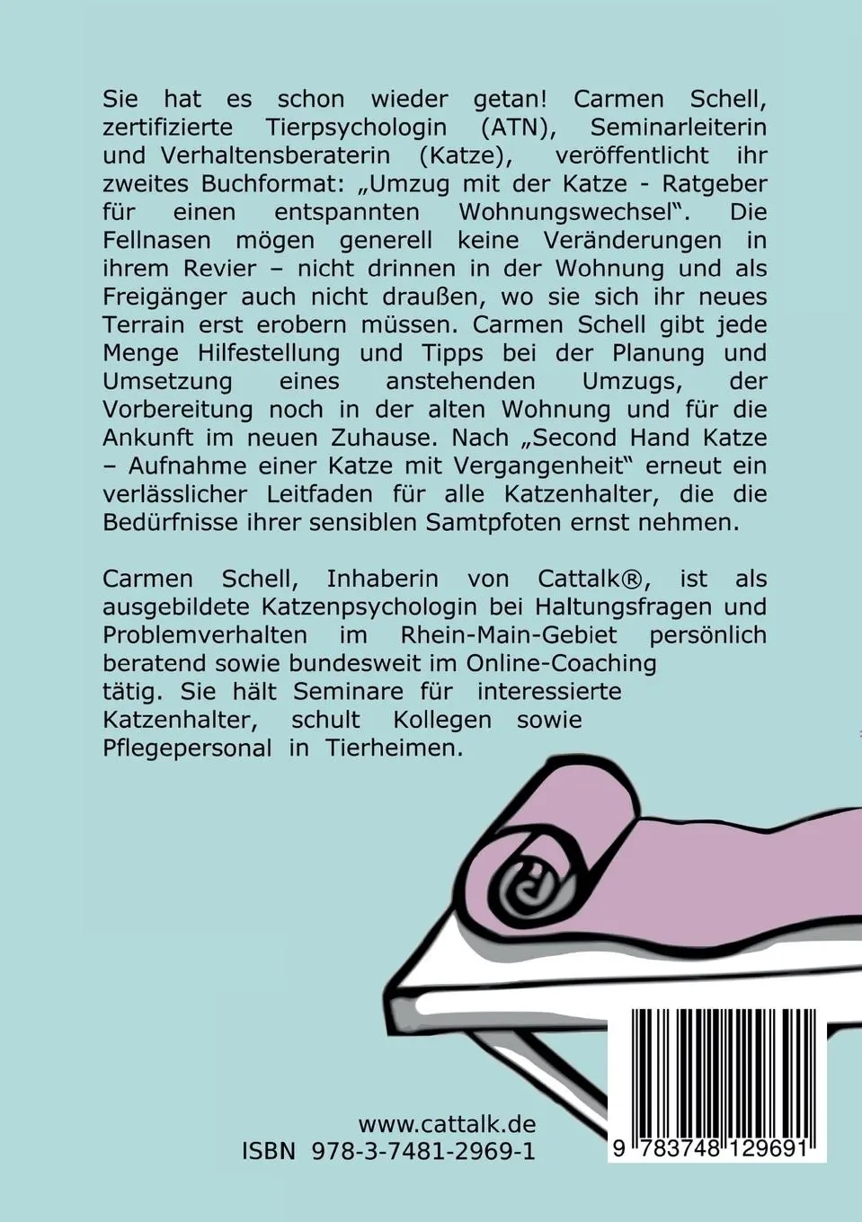 Rückseite: 9783748129691 | Umzug mit der Katze | Ratgeber für einen entspannten Wohnungswechsel