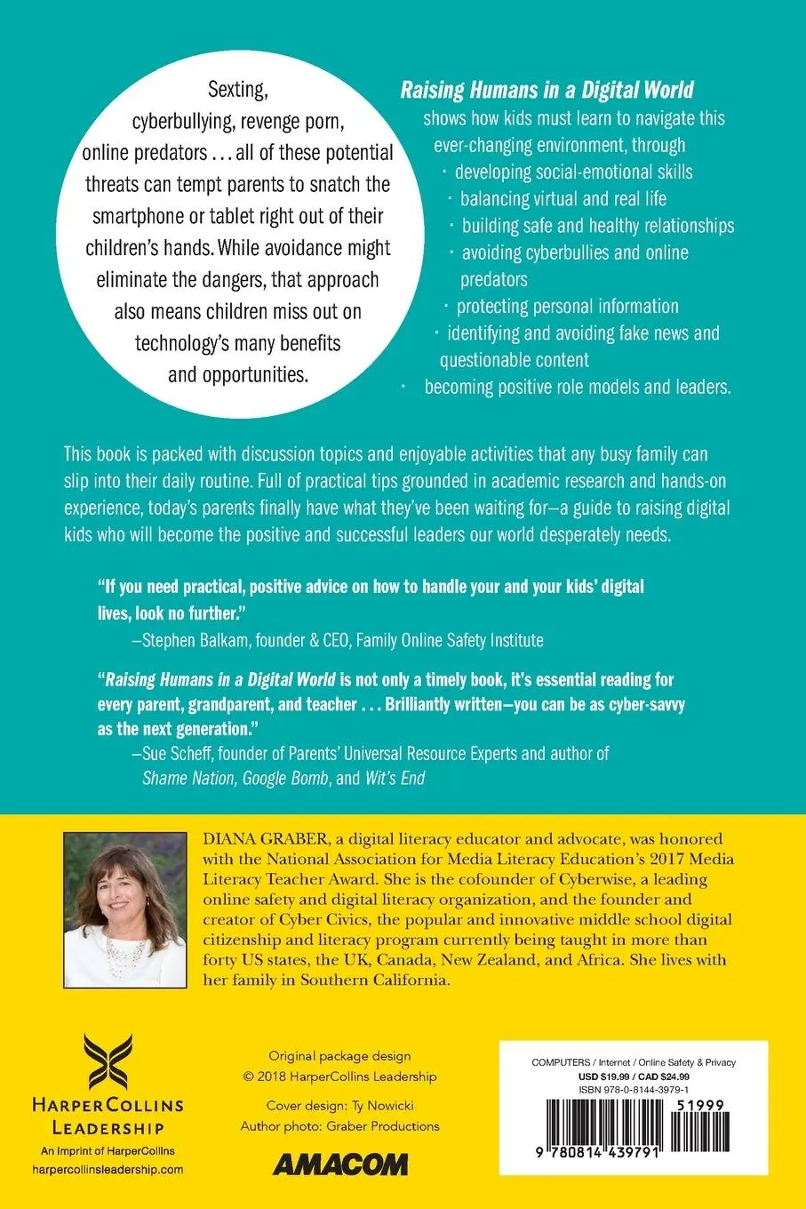 Rückseite: 9780814439791 | Raising Humans in a Digital World | Diana Graber | Taschenbuch | 2019