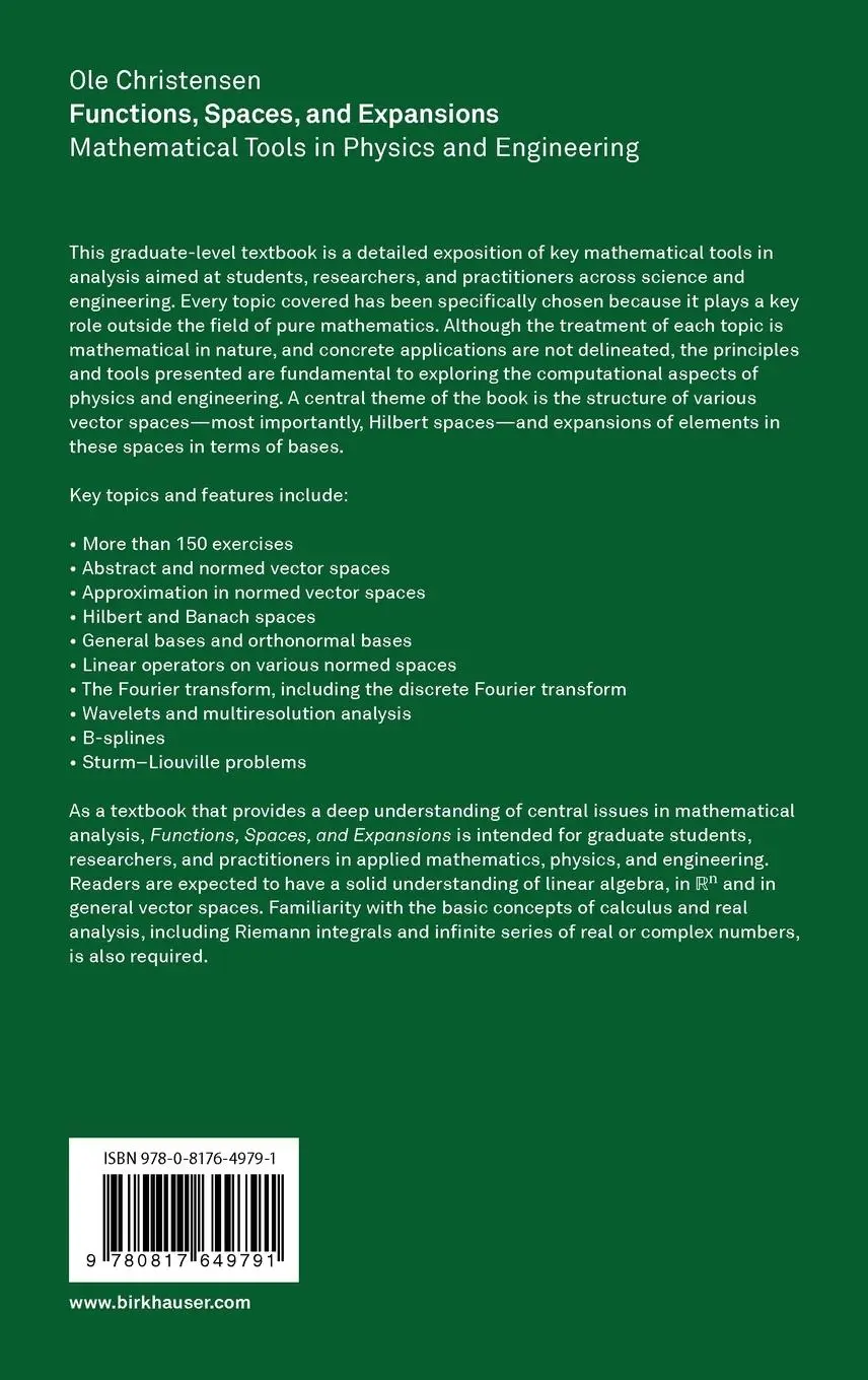 Rückseite: 9780817649791 | Functions, Spaces, and Expansions | Ole Christensen | Buch | xix