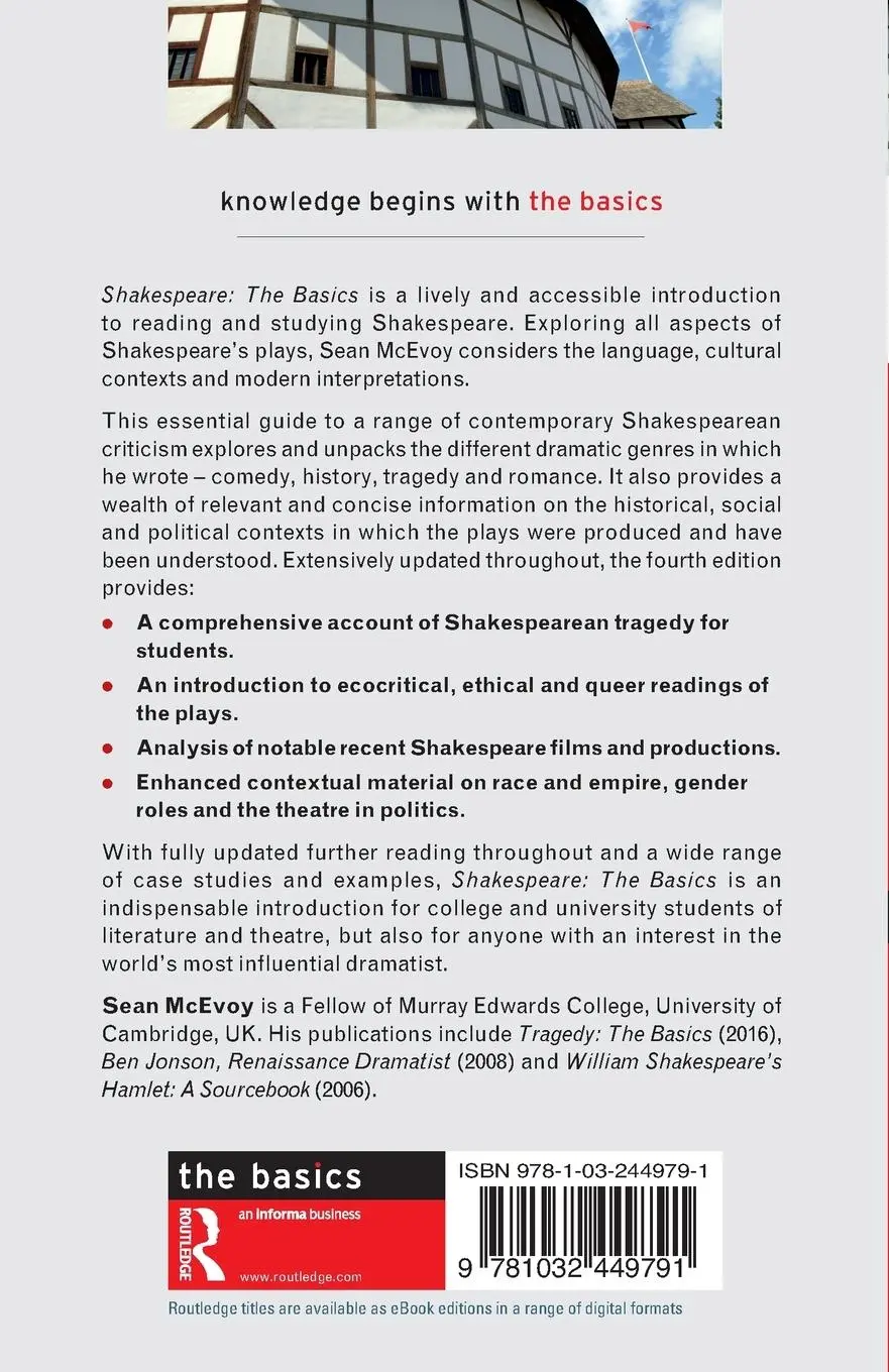 Rückseite: 9781032449791 | Shakespeare | The Basics | Sean Mcevoy | Taschenbuch | Englisch | 2024