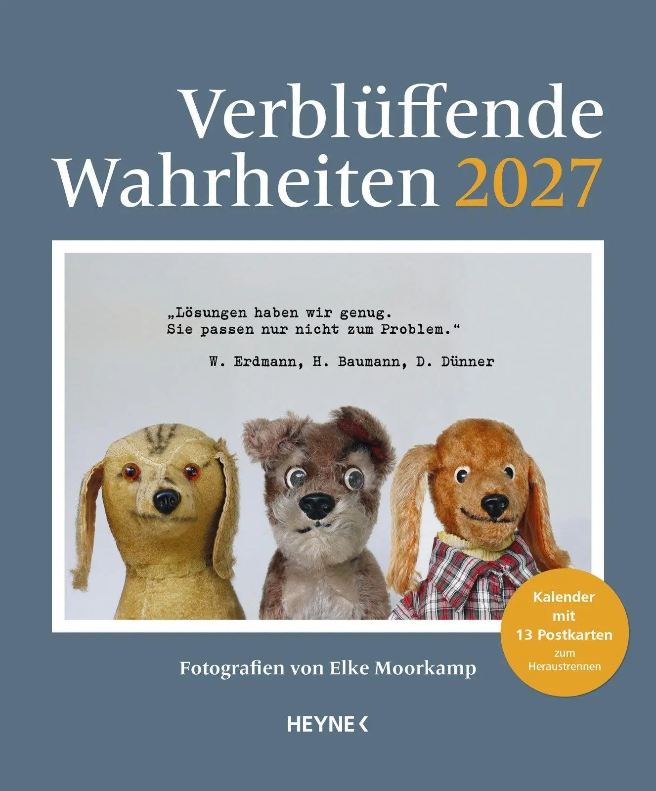 Cover: 9783453239791 | Verblüffende Wahrheiten - Postkartenkalender 2027 | Elke Moorkamp