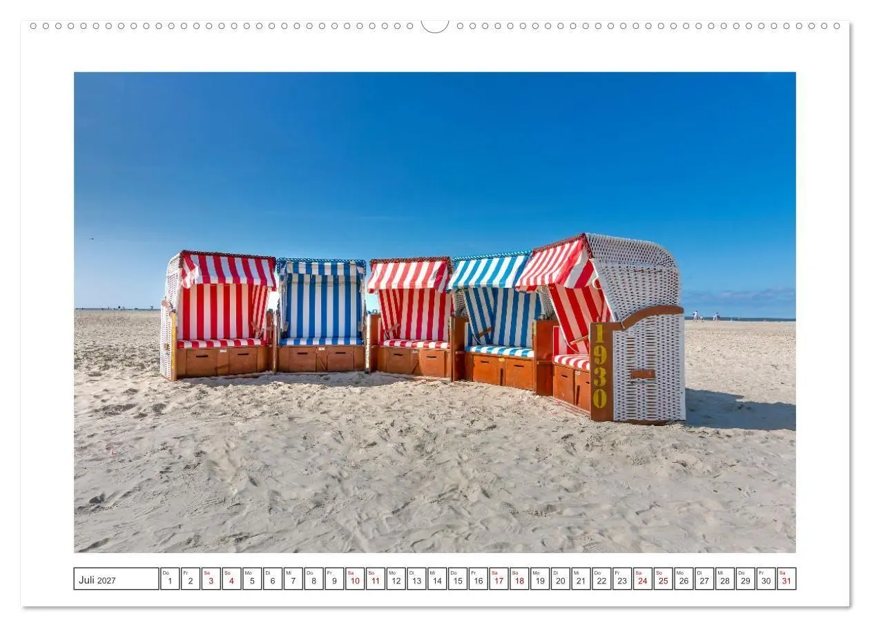 Bild: 9783569479791 | JUIST-LIEBE (Wandkalender 2027 DIN A2 quer), CALVENDO Monatskalender
