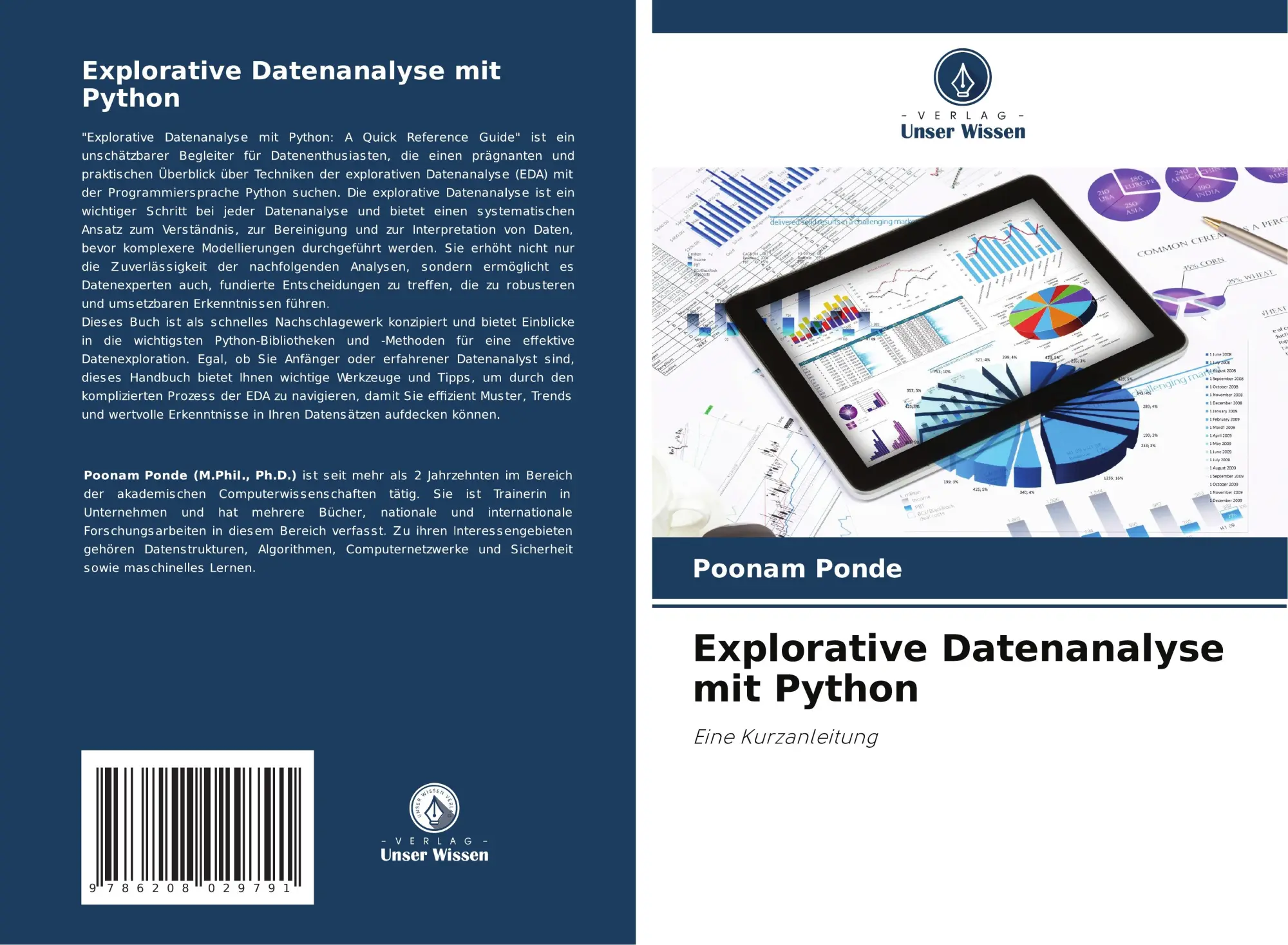 Cover: 9786208029791 | Explorative Datenanalyse mit Python | Eine Kurzanleitung | Ponde