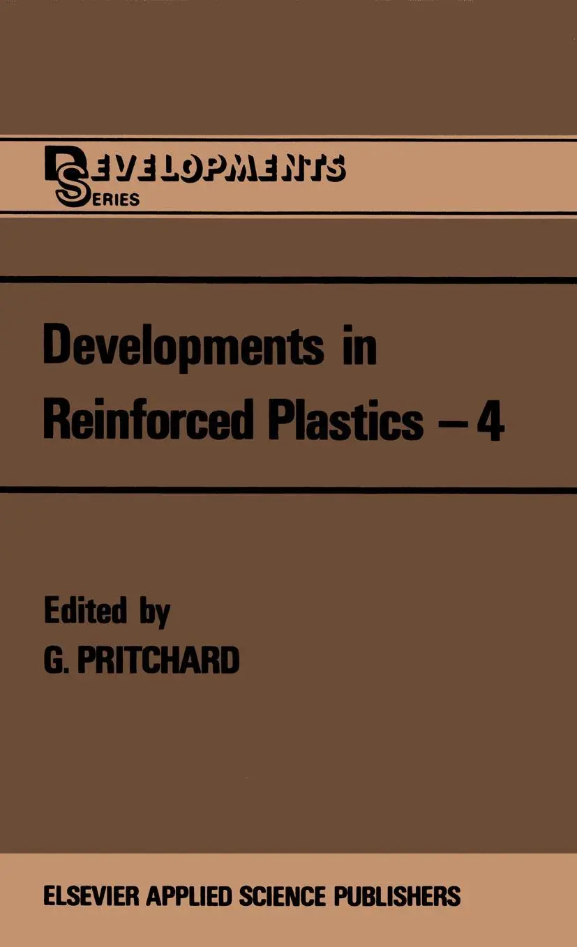 Cover: 9789401089791 | Developments in Reinforced Plastics-4 | G. Pritchard | Taschenbuch