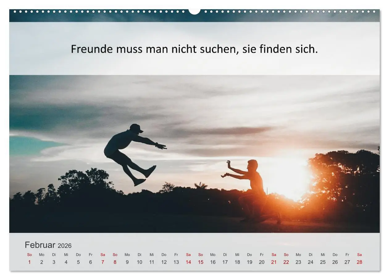 Bild: 9783457429891 | Motivationssprüche Freundschaft (hochwertiger Premium Wandkalender...