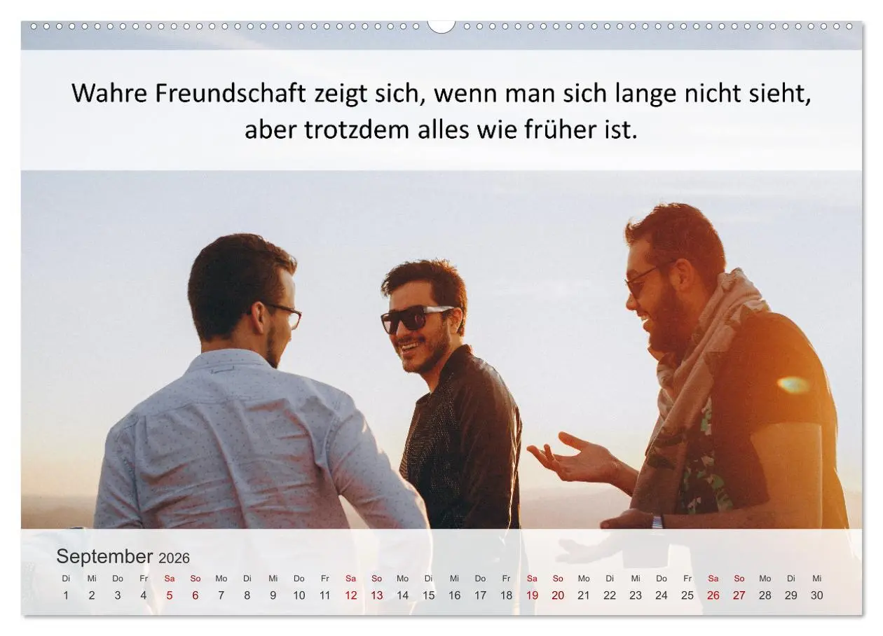 Bild: 9783457429891 | Motivationssprüche Freundschaft (hochwertiger Premium Wandkalender...