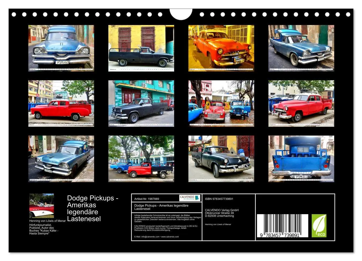 Bild: 9783457739891 | Dodge Pickups - Amerikas legendäre Lastenesel (Wandkalender 2026...