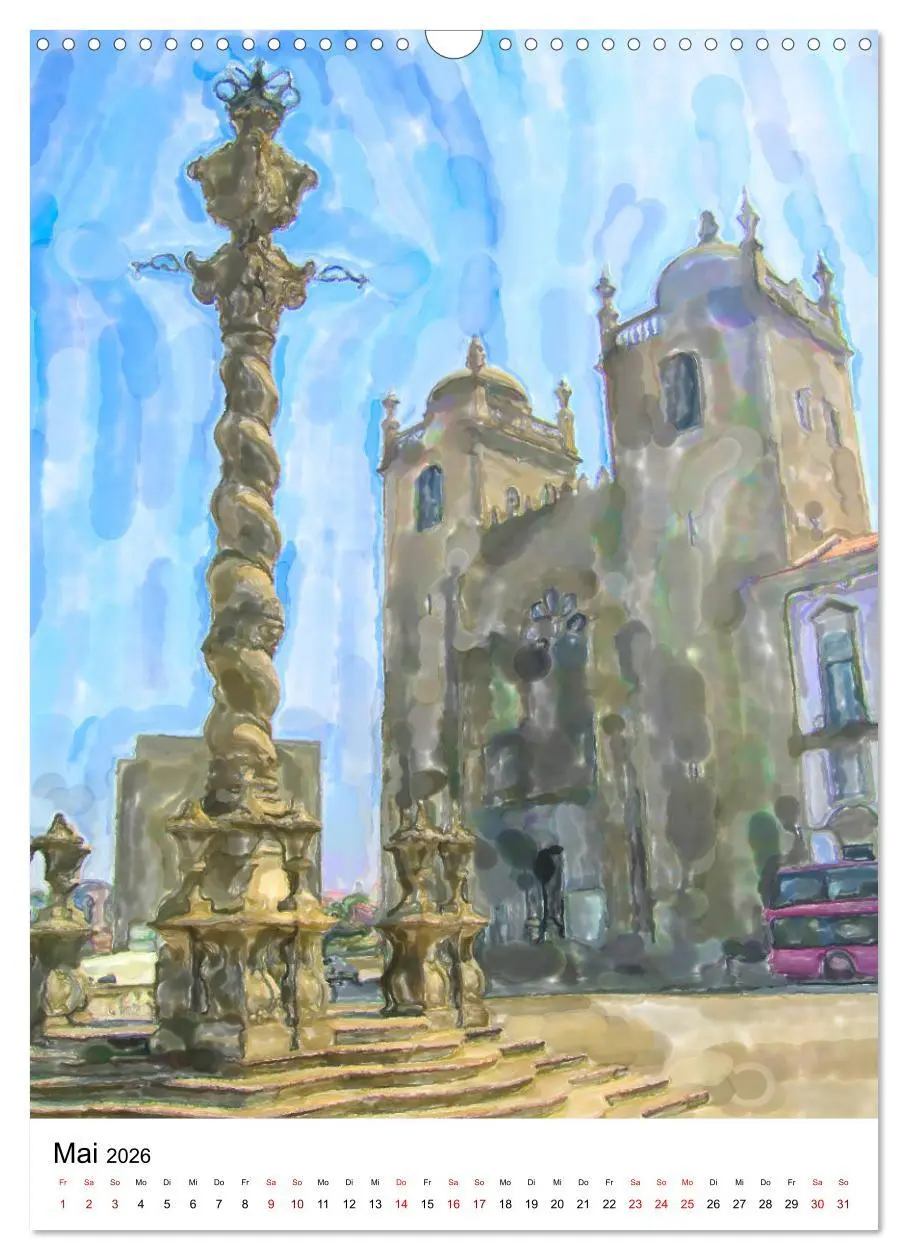 Bild: 9783516379891 | Porto - Stadtansichten in Aquarell (Wandkalender 2026 DIN A3 hoch),...