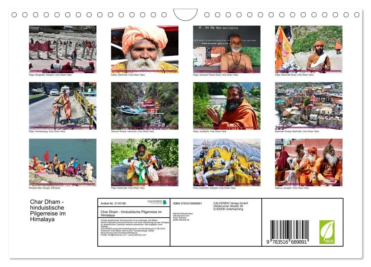 Bild: 9783516689891 | Char Dham - hinduistische Pilgerreise im Himalaya (Wandkalender...