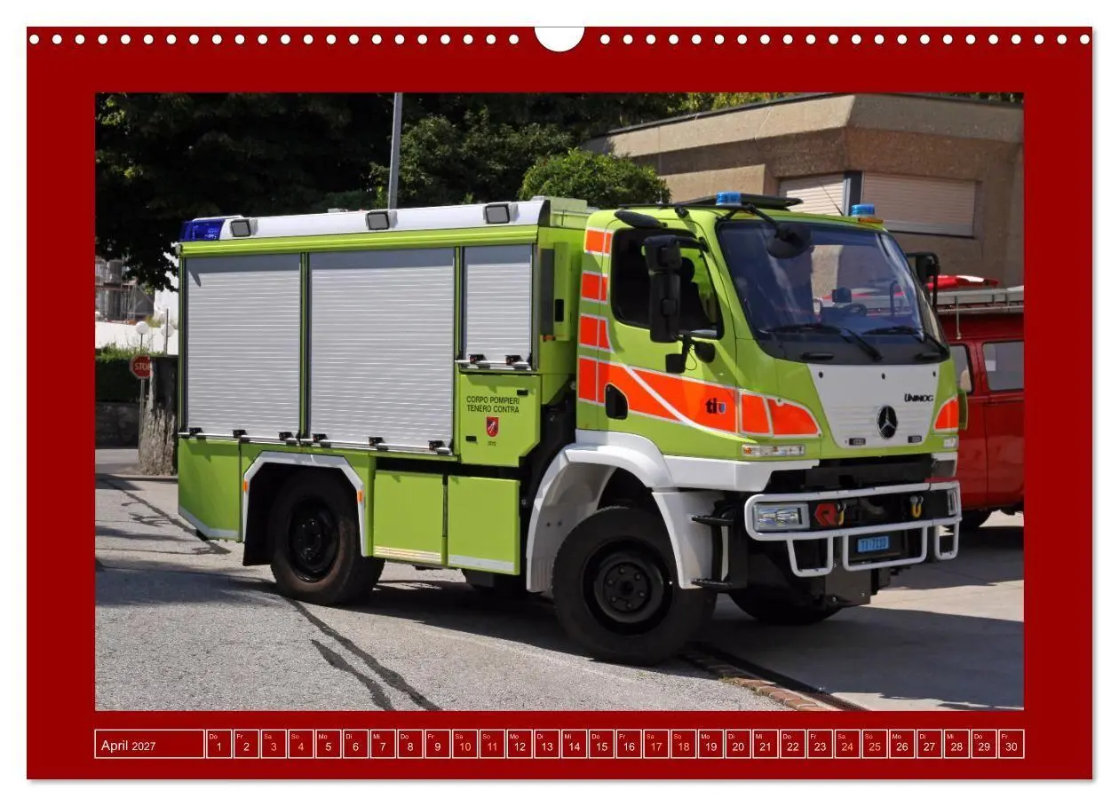 Bild: 9783569229891 | Unimog bei der Feuerwehr (Wandkalender 2027 DIN A3 quer), CALVENDO...