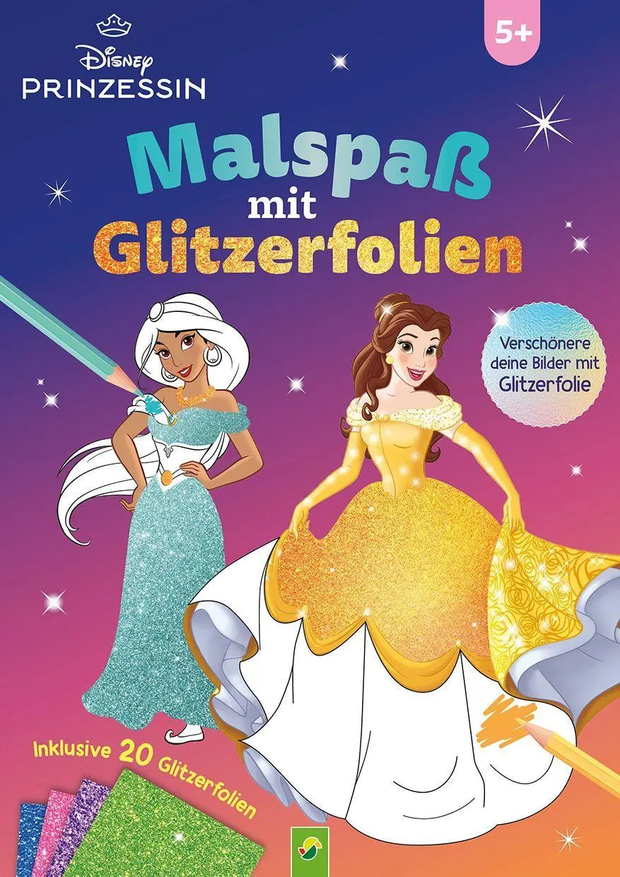 Cover: 9783849949891 | Disney Prinzessin Malspaß mit Glitzerfolien | Verlag | Taschenbuch
