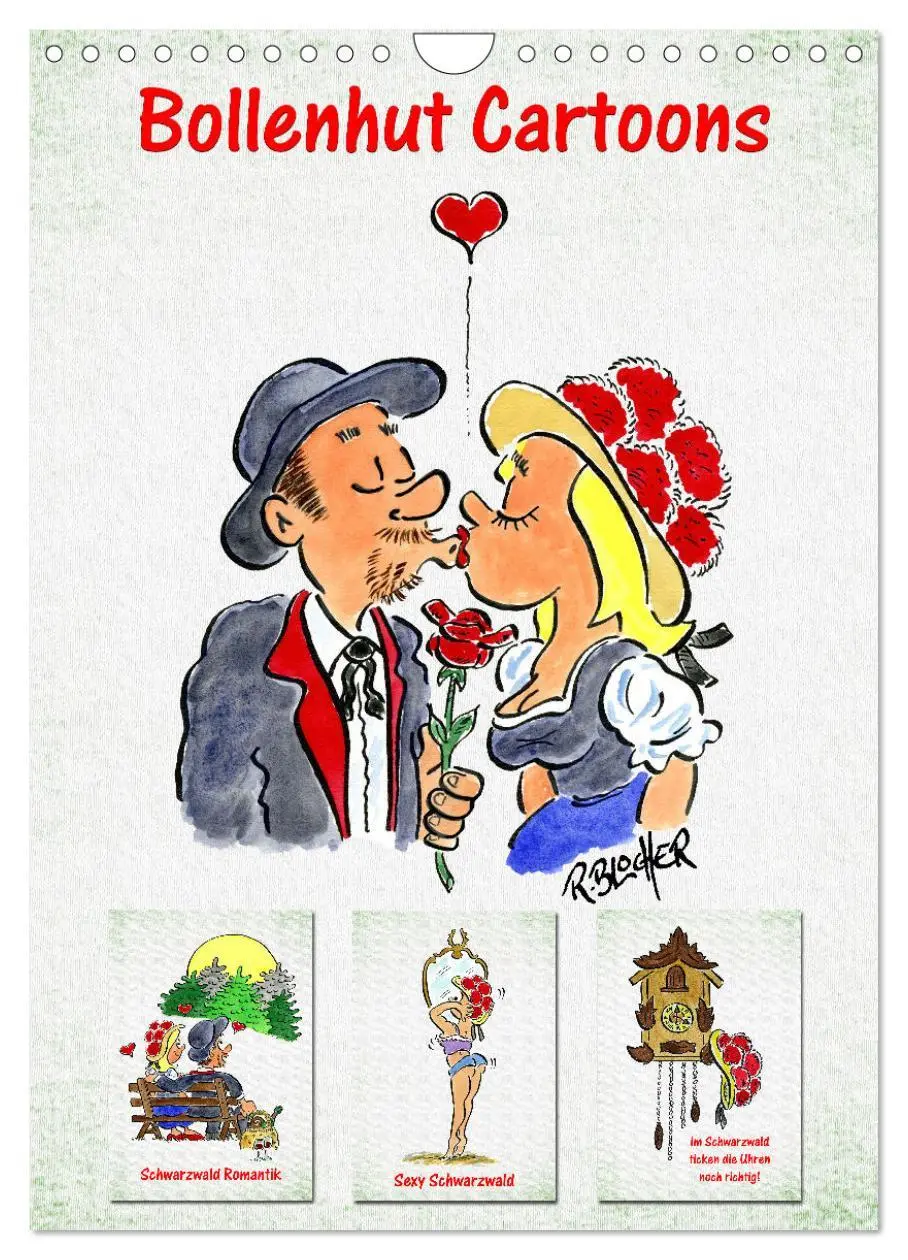 Cover: 9783516369991 | Bollenhut Cartoons (Wandkalender 2026 DIN A4 hoch), CALVENDO...