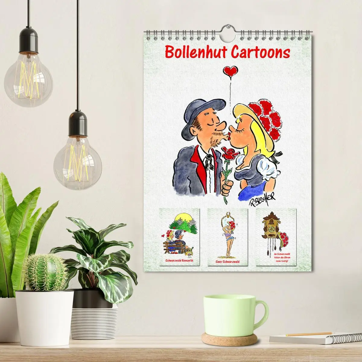 Bild: 9783516369991 | Bollenhut Cartoons (Wandkalender 2026 DIN A4 hoch), CALVENDO...