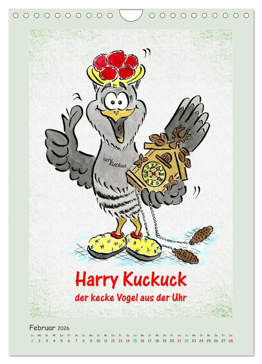 Bild: 9783516369991 | Bollenhut Cartoons (Wandkalender 2026 DIN A4 hoch), CALVENDO...