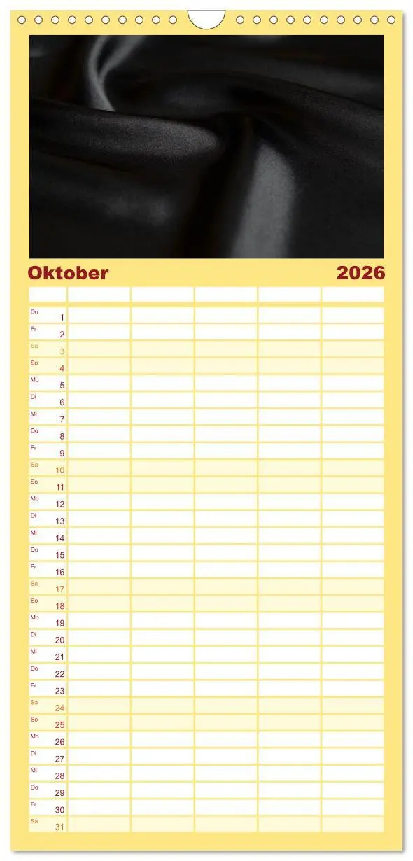 Bild: 9783516509991 | Familienplaner 2026 - Foto- und Bastelkalender Satin - Stilvoll zum...