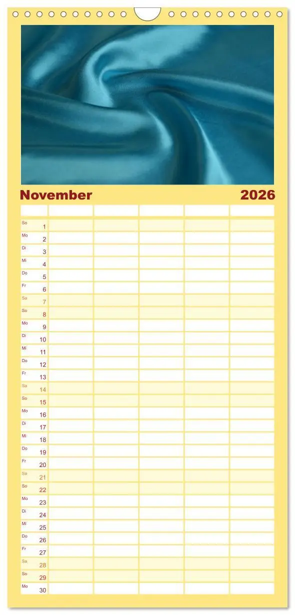 Bild: 9783516509991 | Familienplaner 2026 - Foto- und Bastelkalender Satin - Stilvoll zum...