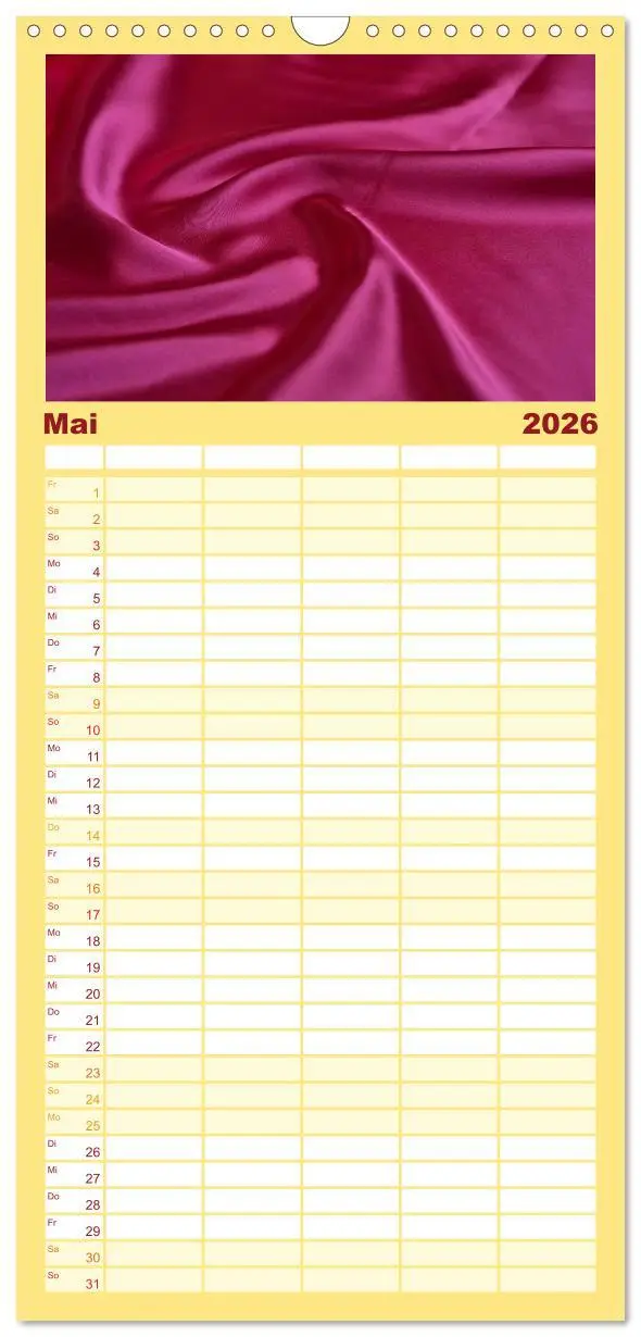 Bild: 9783516509991 | Familienplaner 2026 - Foto- und Bastelkalender Satin - Stilvoll zum...