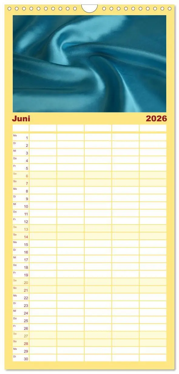 Bild: 9783516509991 | Familienplaner 2026 - Foto- und Bastelkalender Satin - Stilvoll zum...